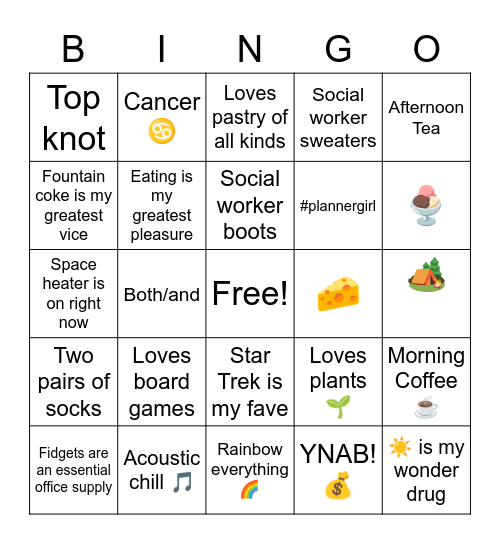 #PrideBoss Bingo Card