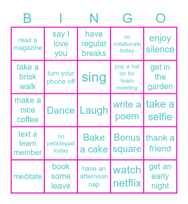 UON BSc Nursing Bingo Card