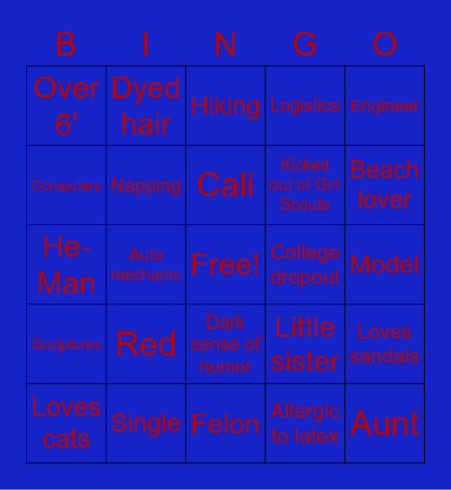 Ultimate V Bingo Card