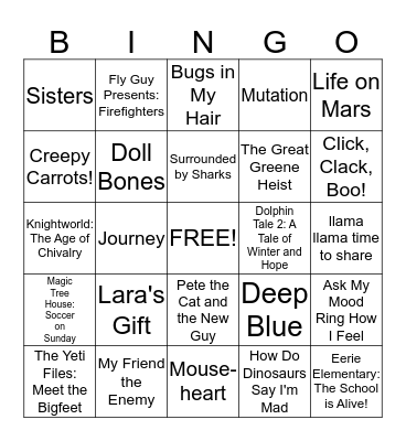 BOOK FAIR BINGO Card