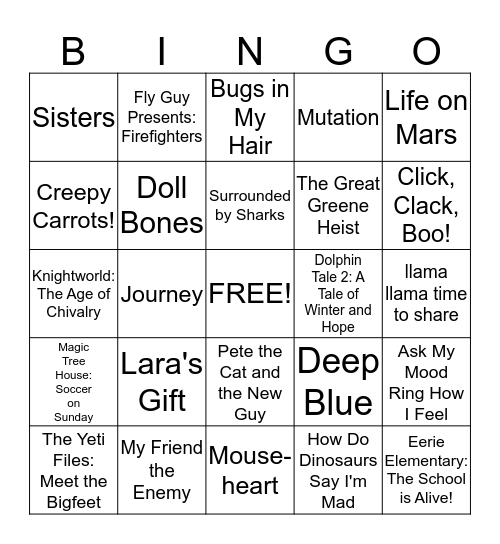 BOOK FAIR BINGO Card