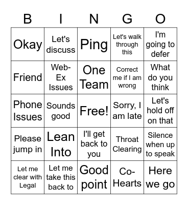 You Know Bingo Card
