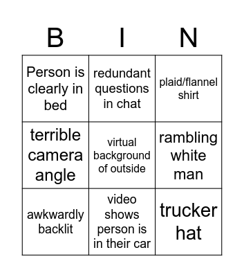 API Huddle Bingo Card