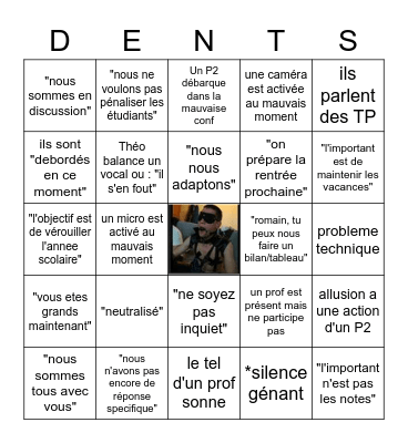 conf call bingo Card