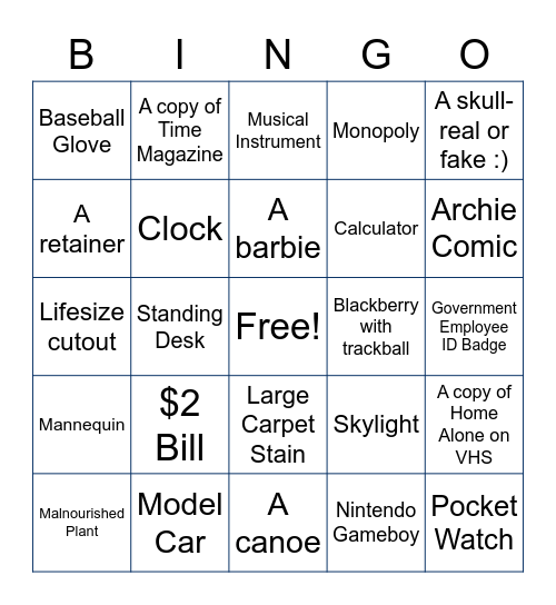 Corona Bingo Card