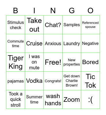 M-F-I  B-I-N-G-O Bingo Card