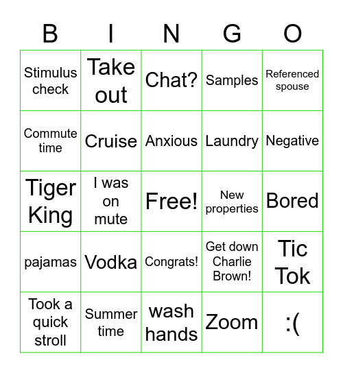 M-F-I  B-I-N-G-O Bingo Card