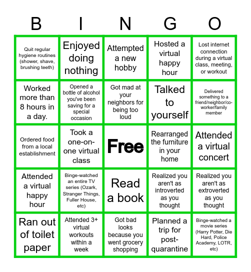 Pike13 Virtual Bingo Card