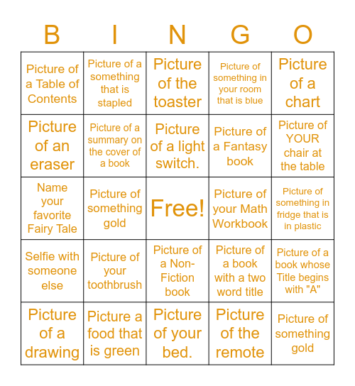 Morning Bingo! Bingo Card