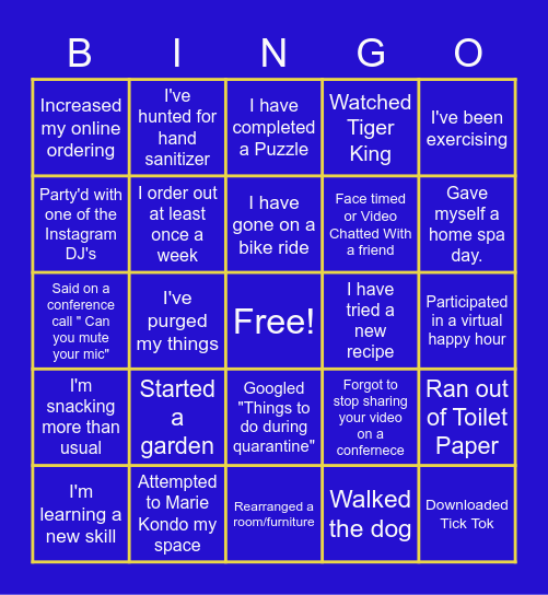 Walker Mill Staff Bingo Card