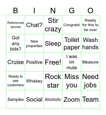 M-F-I  B-I-N-G-O Bingo Card