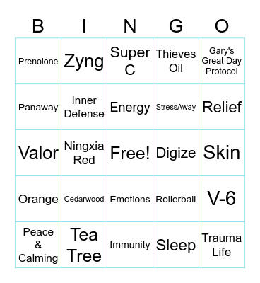 Whole Body Wellness Bingo Card
