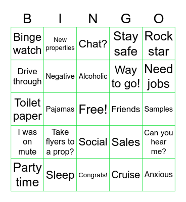 M-F-I  B-I-N-G-O Bingo Card