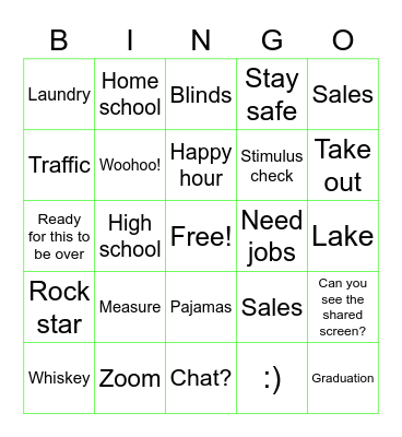 M-F-I  B-I-N-G-O Bingo Card