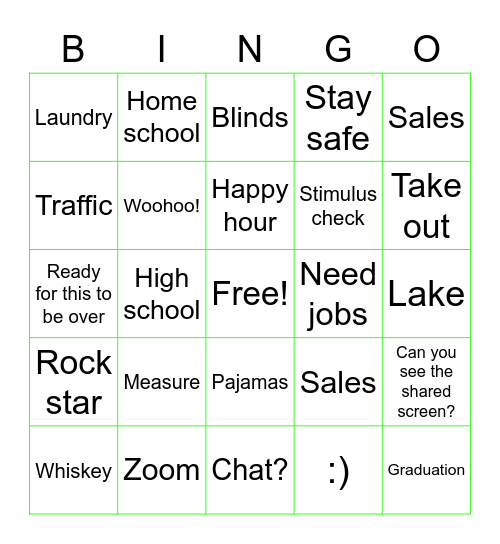 M-F-I  B-I-N-G-O Bingo Card