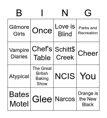 Bingin' Bingo Card