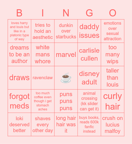 N E R Y Bingo Card