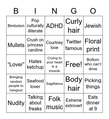 Razi Culture Bingo Card