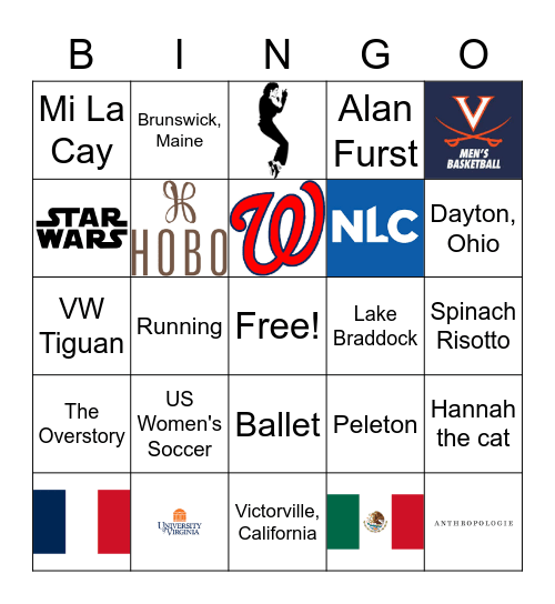 Steph's Birthday Bingo Card