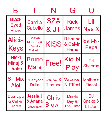 WILD ZONE Bingo Card