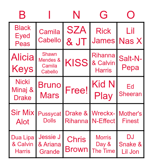 WILD ZONE Bingo Card