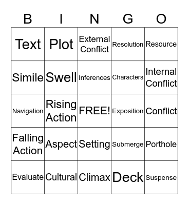 Rogue Wave Bingo Card