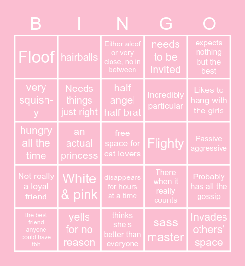 Holly Bingo Card