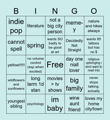 bingo bango bongo Bingo Card