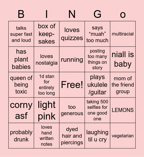 krispy’s bingo baby ! Bingo Card