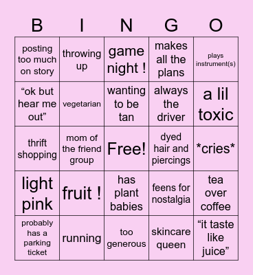 bingo banjo Bingo Card