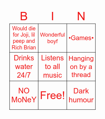 Alias Bingo Card