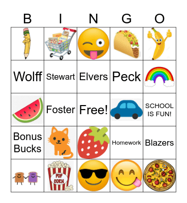 COORDINATE PLANE Bingo Card