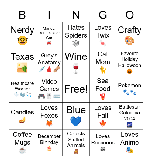 ♡ Aubri ♡ Bingo Card