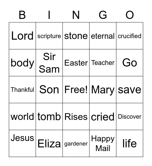 Breezeway Bingo Card
