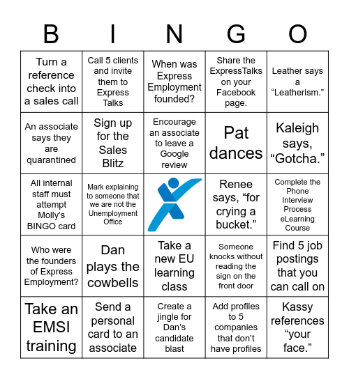 COVID BINGO Card