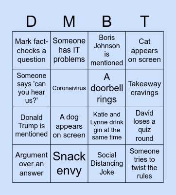 Family Bingo Card