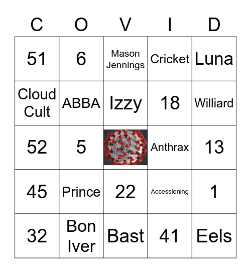 COVID Bingo Card