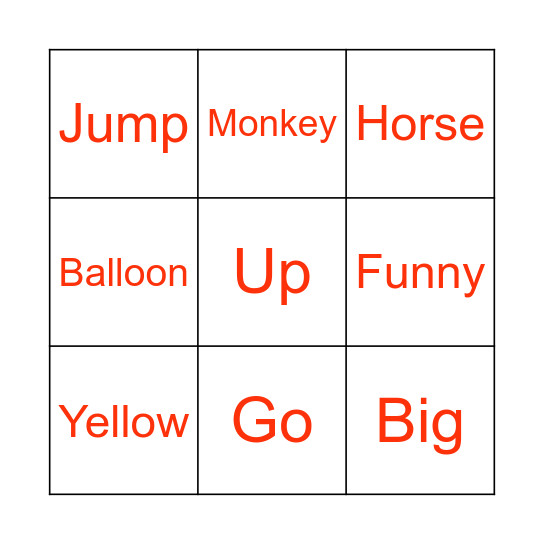 Bingo Book 1-2 Bingo Card