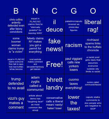 buffalo news comment section bingo Card