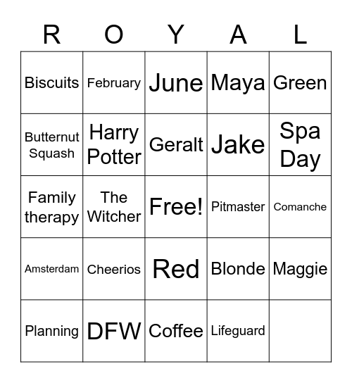 Baby Shower Bingo Bingo Card