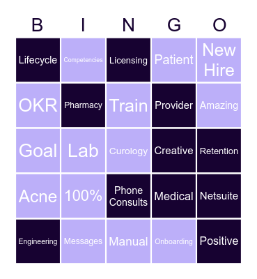 April All Hands Bingo! Bingo Card