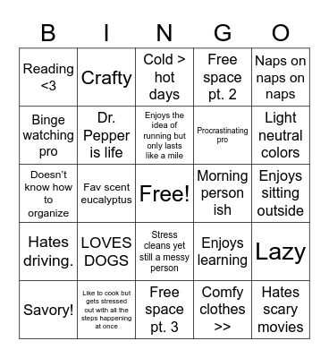 Grace Bingo Card