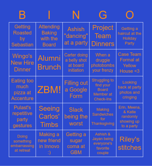 Innovo Bingo! Bingo Card