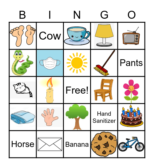 Zoom Bingo Card