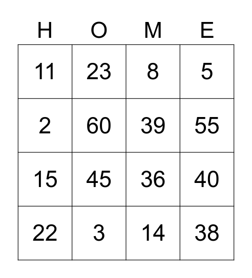 F45 Coburg Road Bingo Card