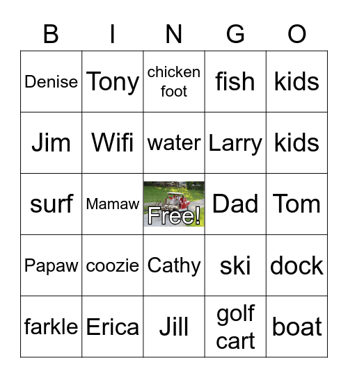 HANS Family Bingo Card