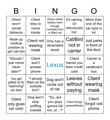 Mariposa Curbside Fun! Bingo Card