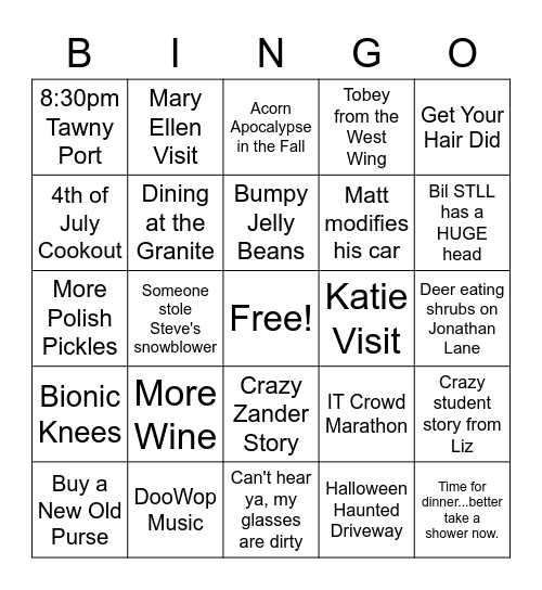 Sinister 6 BINGO #2 Bingo Card