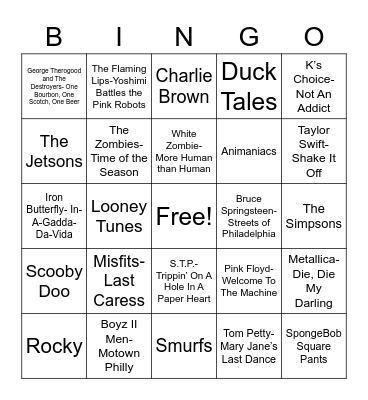 Total-Quiz.com Presents Radio Bingo: Coverall Bingo Card