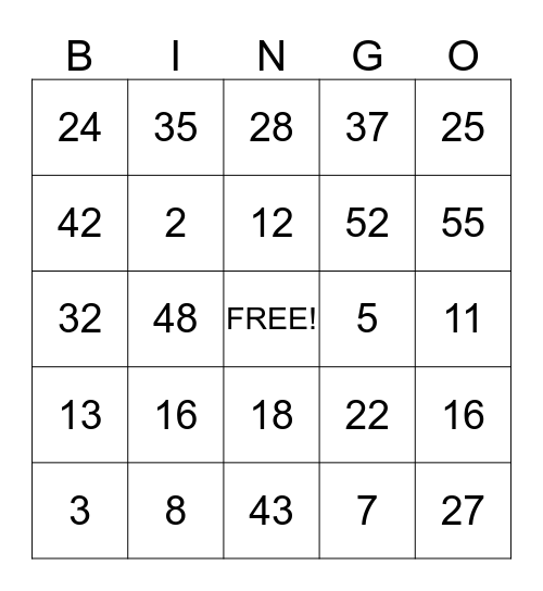 Get to Know You Bingo Card